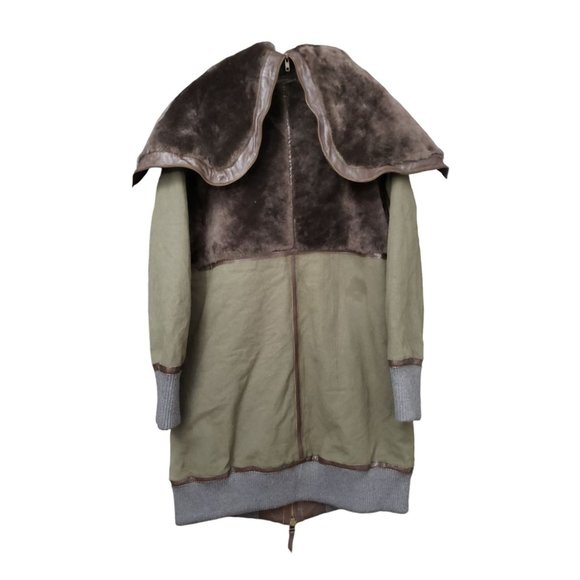 Nicholas K Malek Puffer Jacket in Olive Tobacco Size XL - Picture 3 of 4